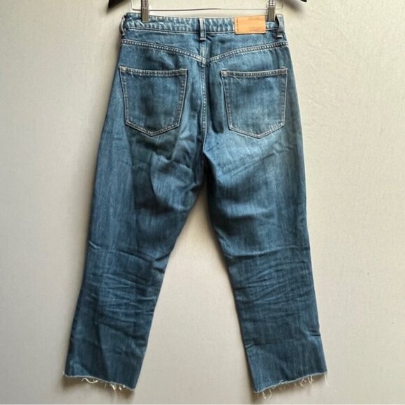 Frank & Oak Karen kick flare fit denim jeans Sz 27 - Picture 2 of 12